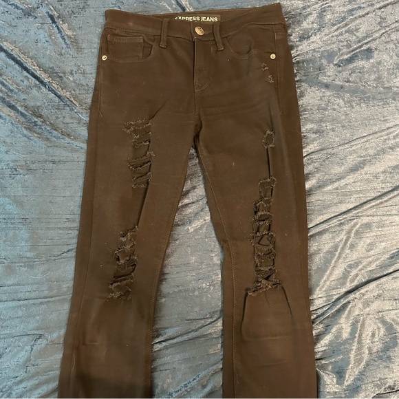 Express distressed jegging size 0 - Picture 2 of 3